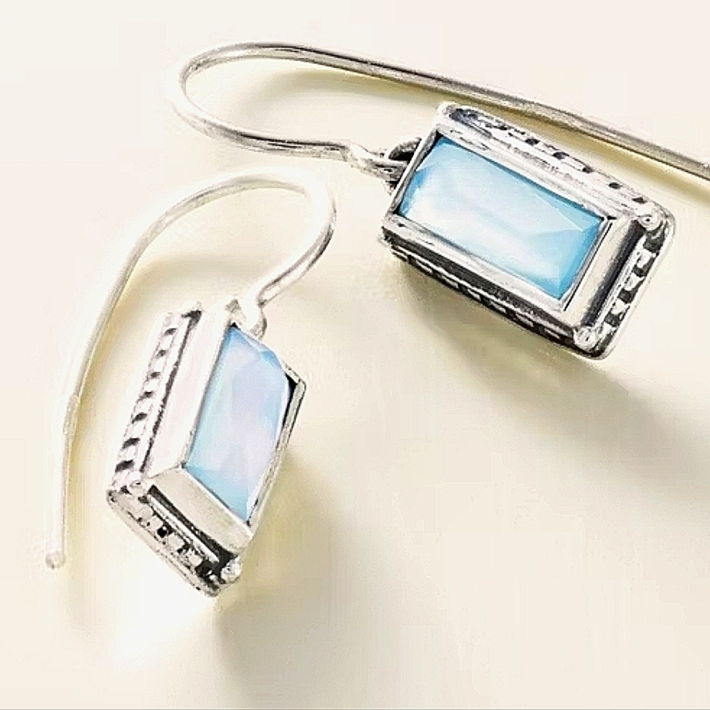 James Avery Palais Earrings Blue Triplet
